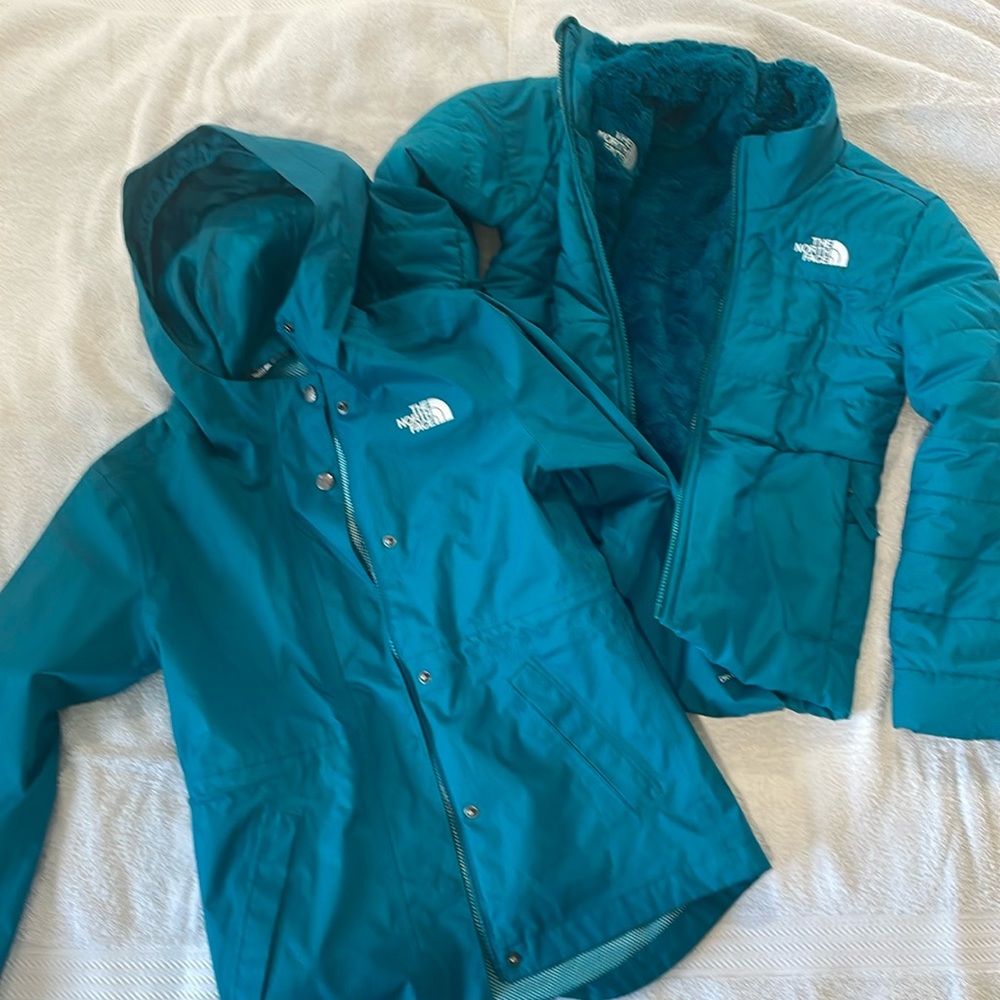 North Face winter 2 in 1 jacket small 7/8